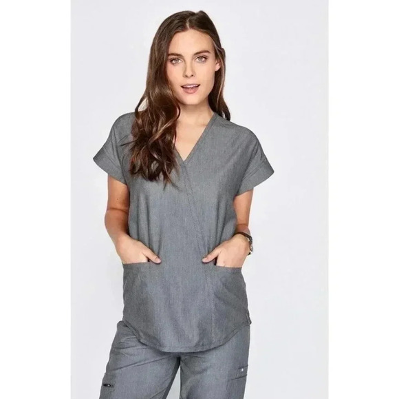 Figs graphite scrub set Taza top and Kade bottoms - Picture 1 of 9